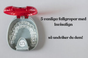 Osynlig Invisalign-skena hålls i handen – 5 vanliga fallgropar med Invisalign. Artikel från Gloss & Floss Dental Care i Stockholm.